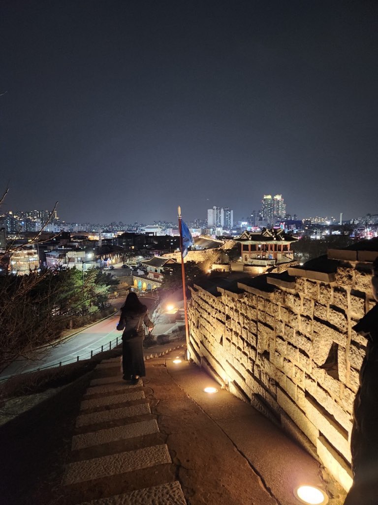 水原華城の夜景の写真
