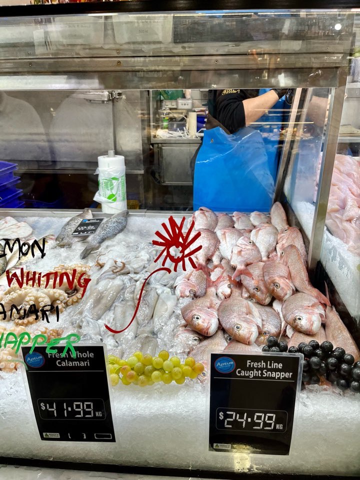 サウスメルボルンマーケットの魚